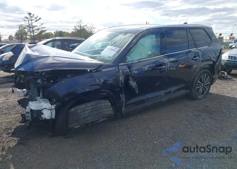 2025 Toyota Grand Highlander Hybrid Platinum Max из США, поврежденный, VIN 5TDADAB57SS012055